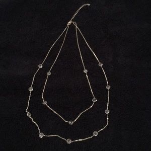 Sterling silver 925 double floating crystal